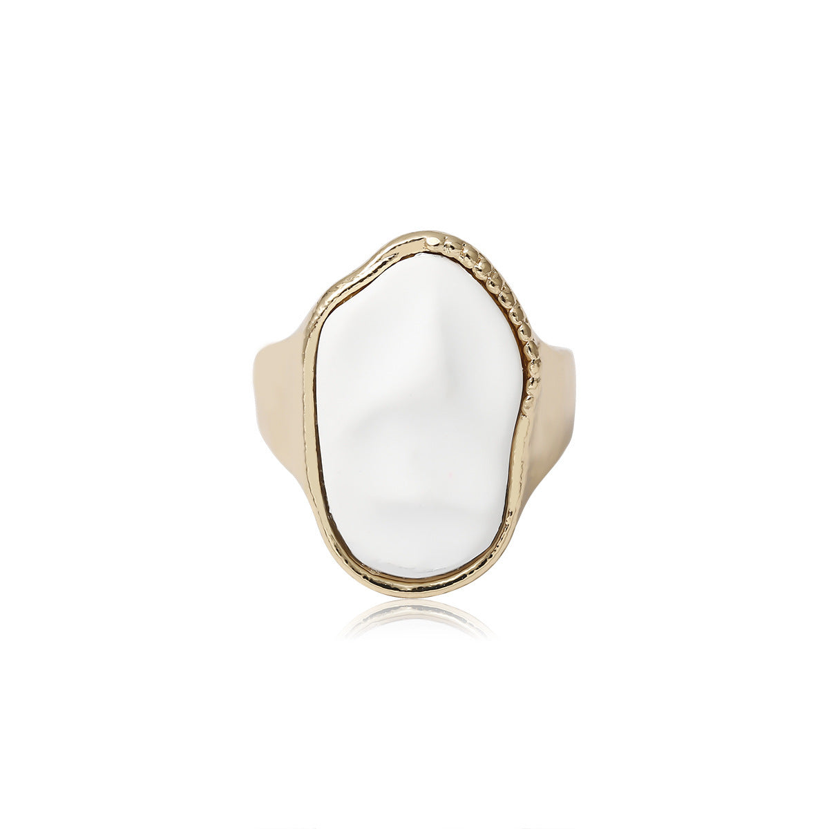 Geometric Ethnic-Style Ring Set for Women