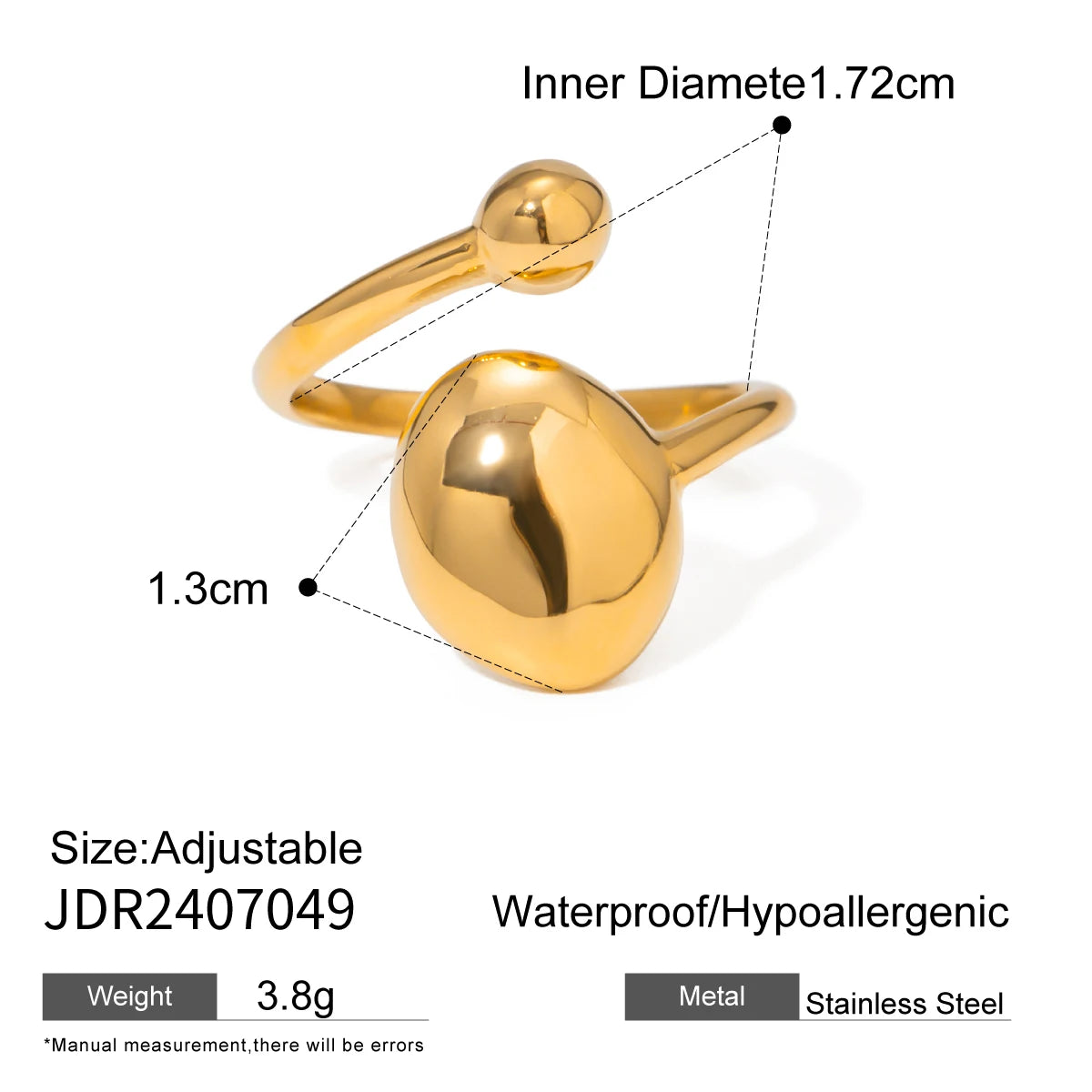 Minimalist 316L Stainless Steel Ring