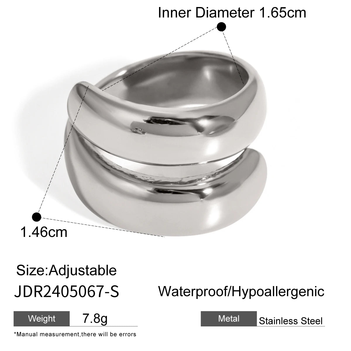 Minimalist 316L Stainless Steel Ring