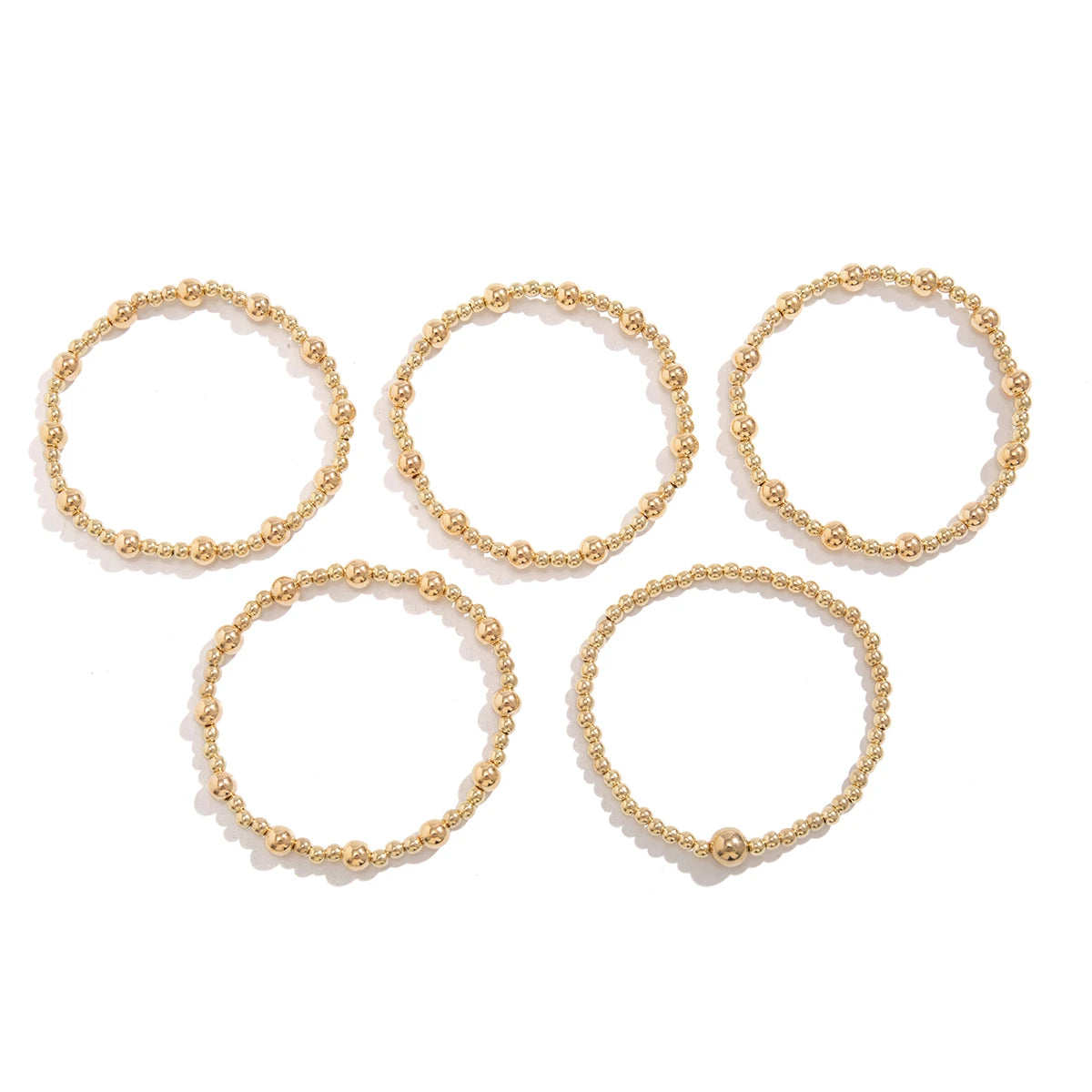 Vintage Beaded Charm Bracelet Set