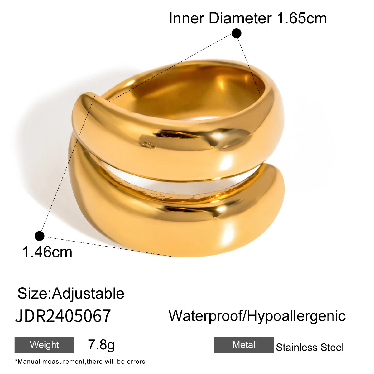 Minimalist 316L Stainless Steel Ring