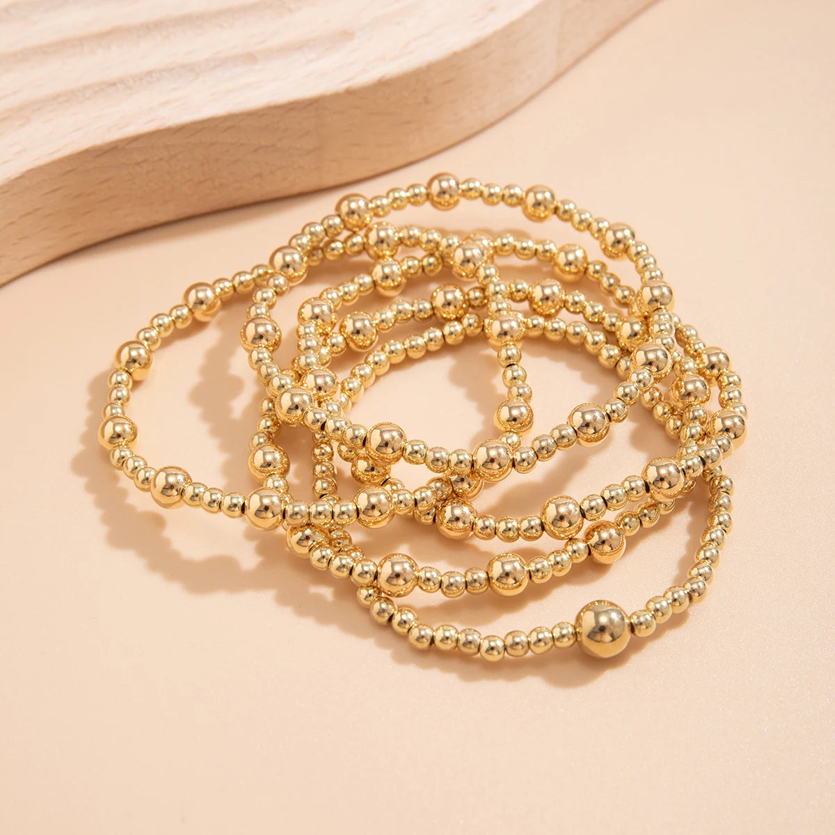 Vintage Beaded Charm Bracelet Set