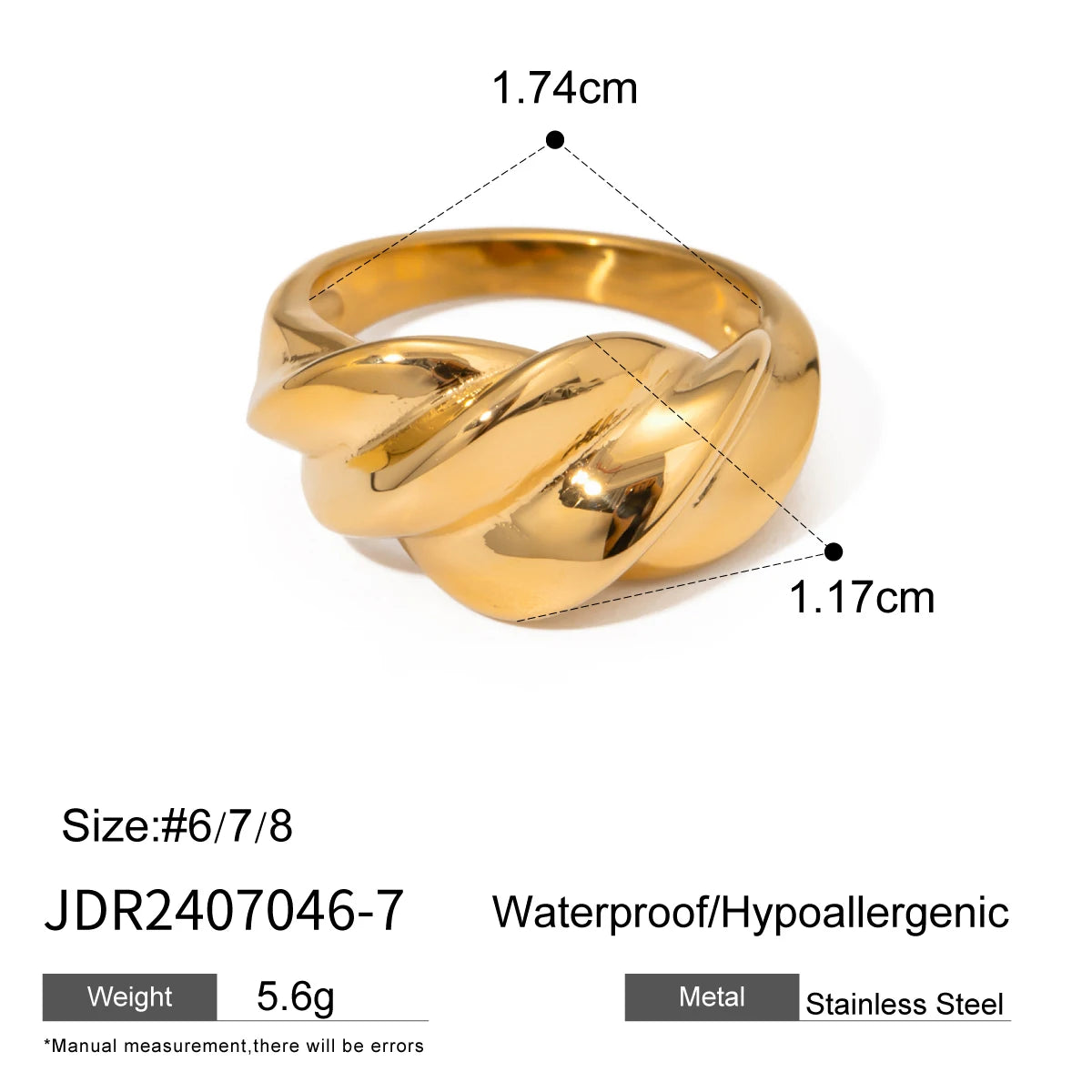 Minimalist 316L Stainless Steel Ring
