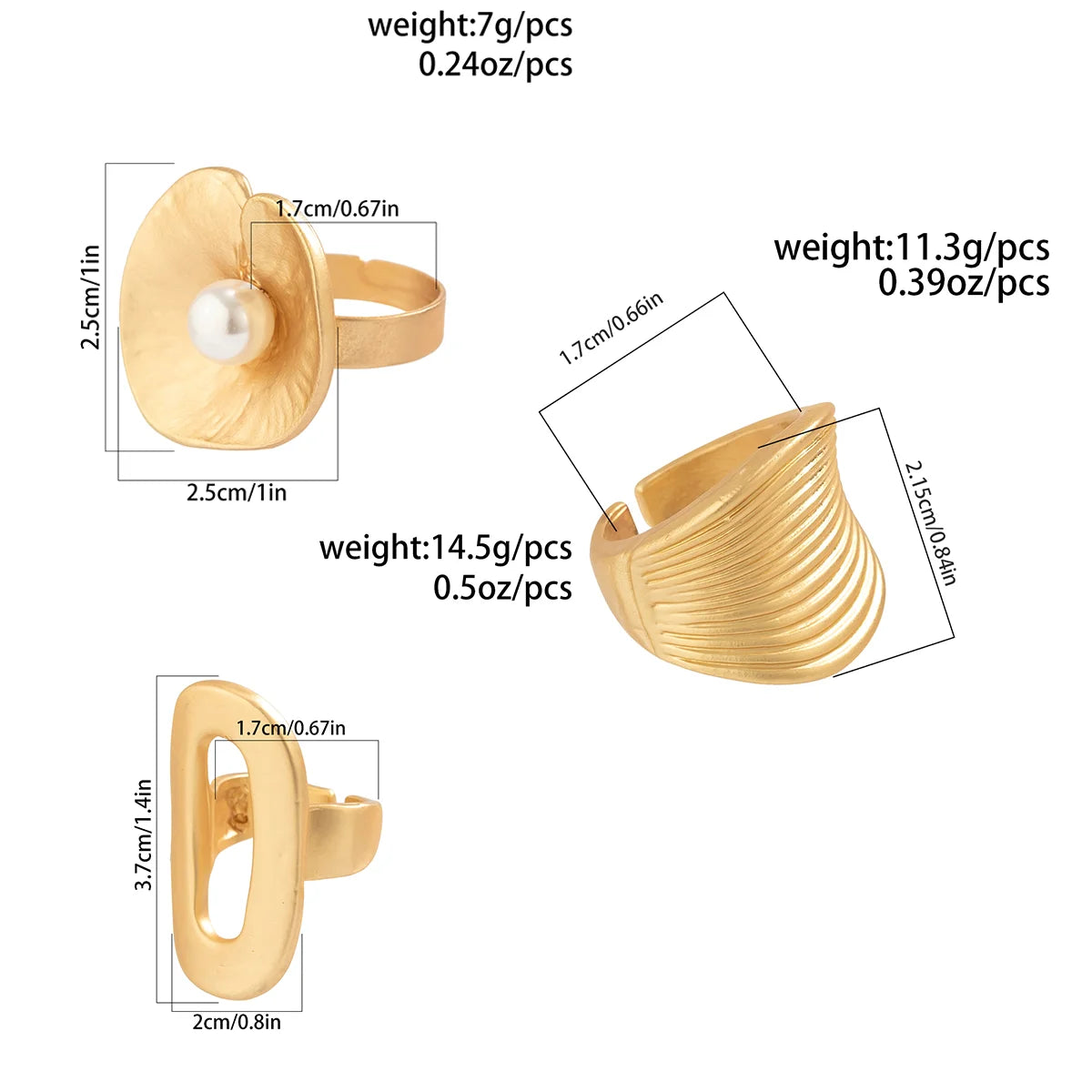 Irregular Geometric Open Ring