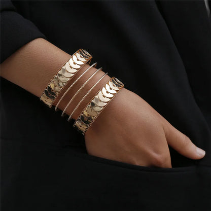 Vintage Hollow Snake Cuff Bangle
