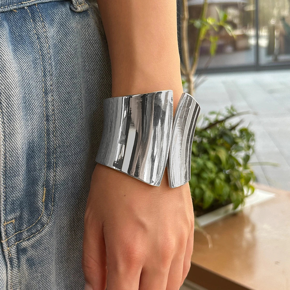 Asymmetric Spring Bangle