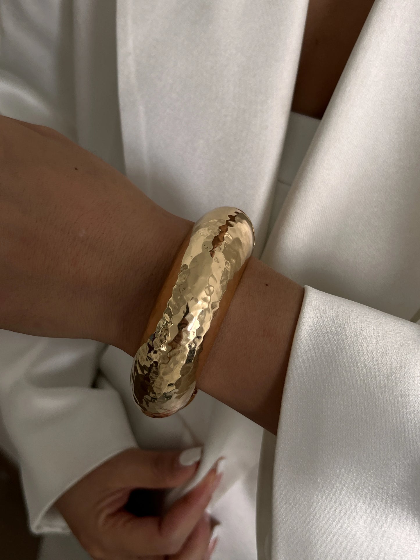 Chunky Pearl Cuff Bracelet
