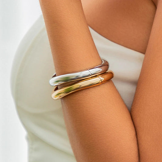 Irregular Punk Metal Bangle