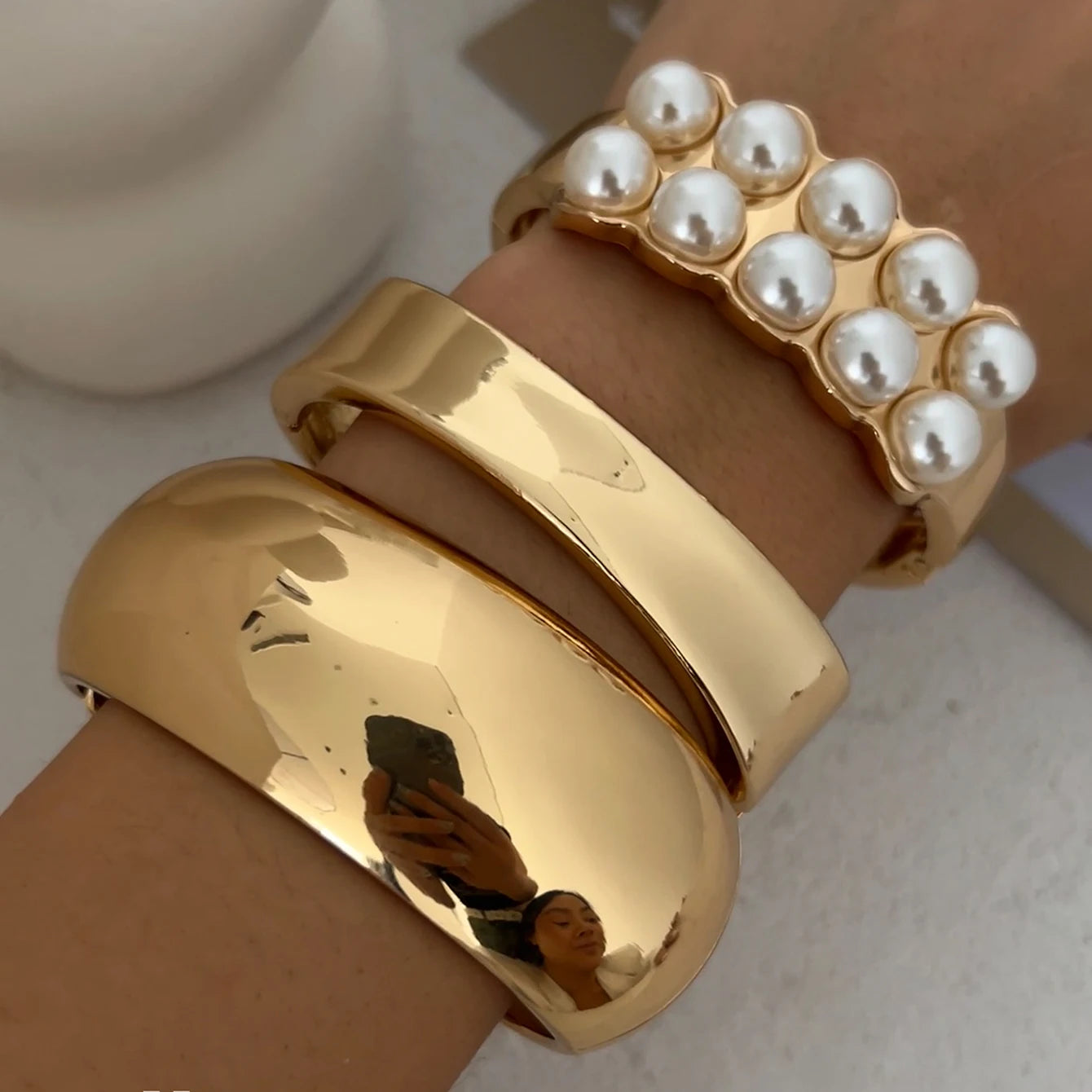 Heavy Metal Wide Cuff Bangle