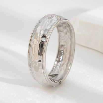Vintage Hip-Hop Spring Cuff Bangle