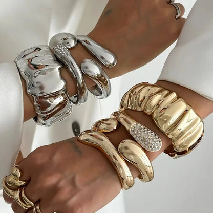 Celeste Teardrop Rhinestone Bangle
