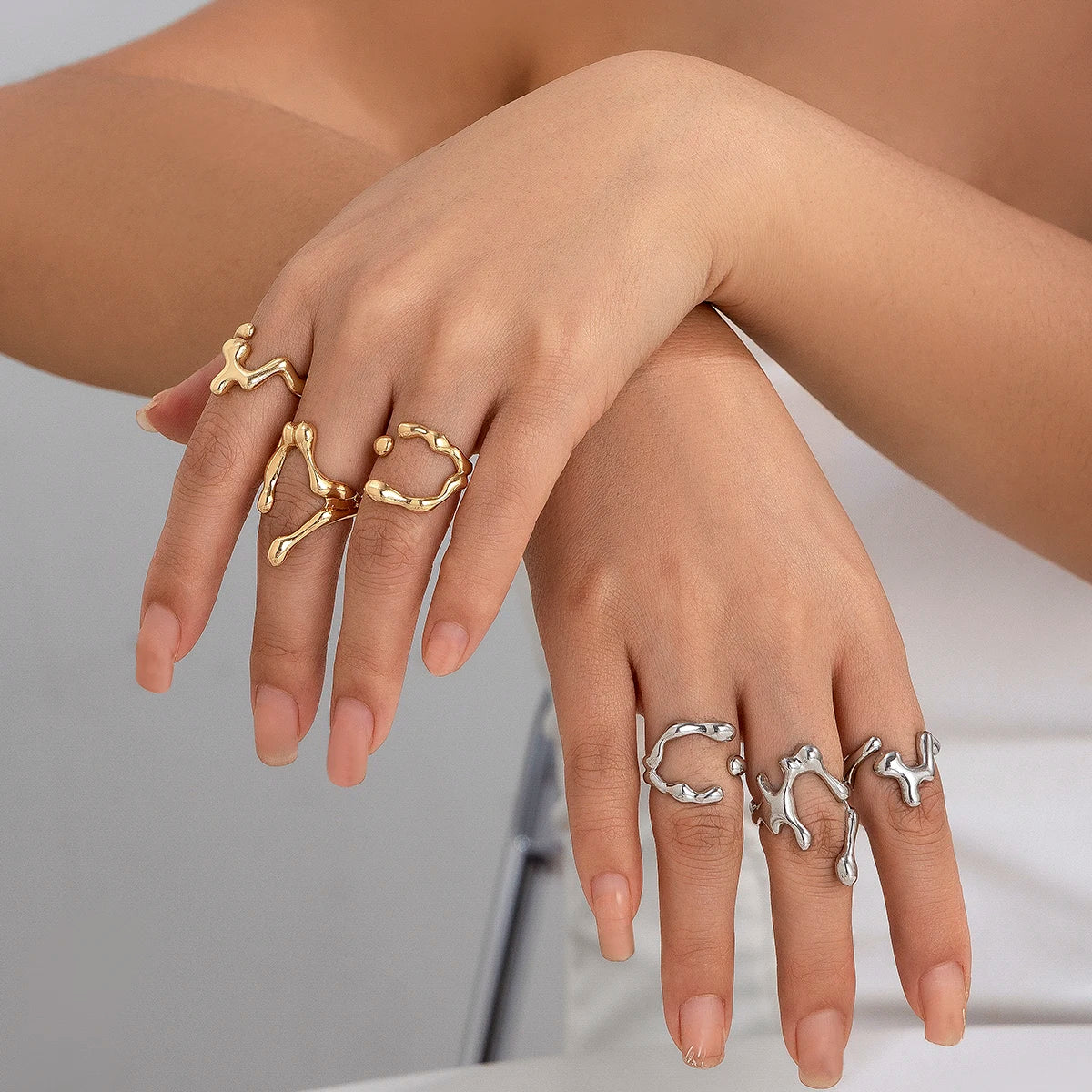 Irregular Geometric Ring Set