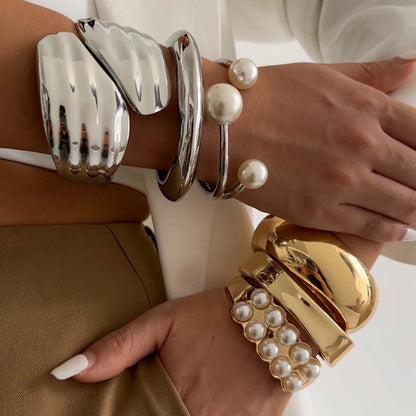 Heavy Metal Wide Cuff Bangle