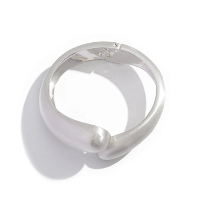 Chunky Goth Metal Spring Bangle