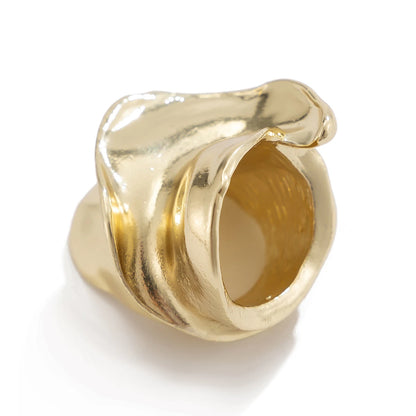 Large Irregular Geometric Metal Ring