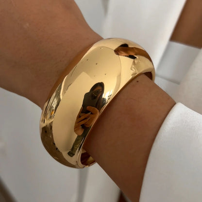 Heavy Metal Wide Cuff Bangle