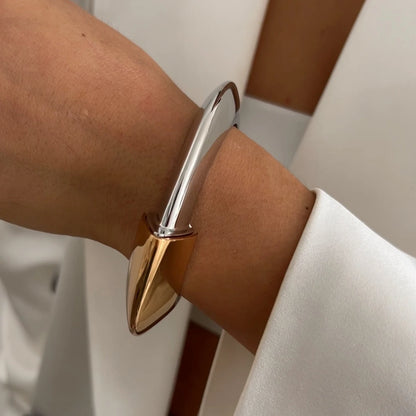Exaggerated Punk Wide Cuff Bangle