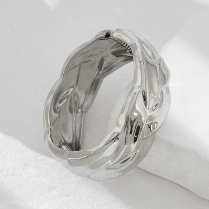 Vintage Hip-Hop Spring Cuff Bangle