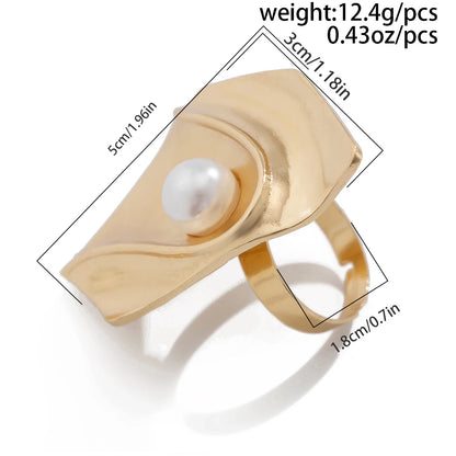 Irregular Geometric Gold Ring