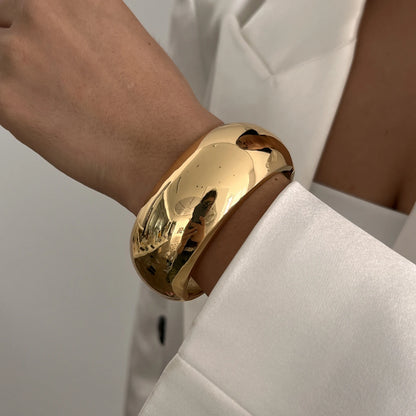 Chunky Punk Metal Spring Bangle