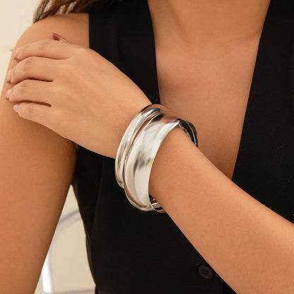 Heavy Metal Glossy Bangle Set