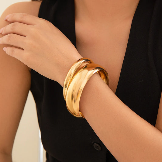 Heavy Metal Glossy Bangle Set