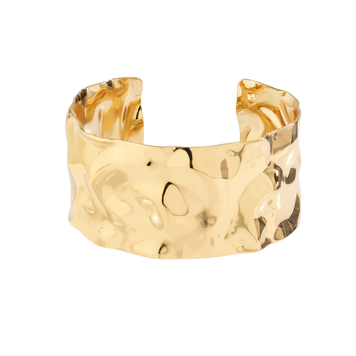 Chunky Wide Cuff Metal Bangle