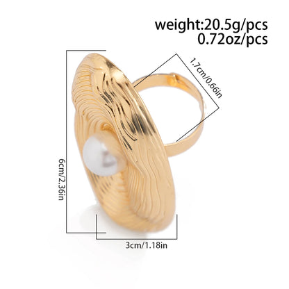 Gothic Spiral Pearl Ring