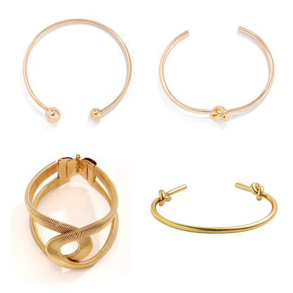 Metal Cuff Bangle Set