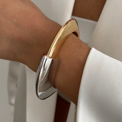 Exaggerated Punk Wide Cuff Bangle
