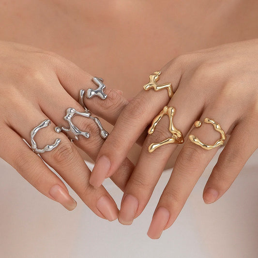 Irregular Geometric Ring Set