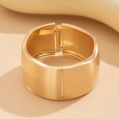 Gold Water Drop Cuff Bangle