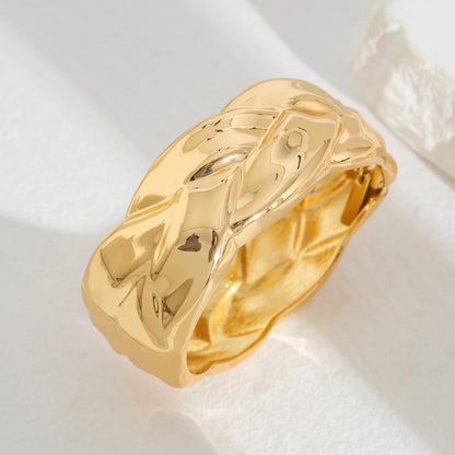 Vintage Hip-Hop Spring Cuff Bangle