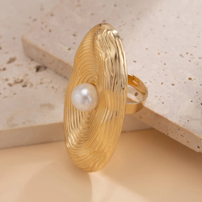 Gothic Spiral Pearl Ring