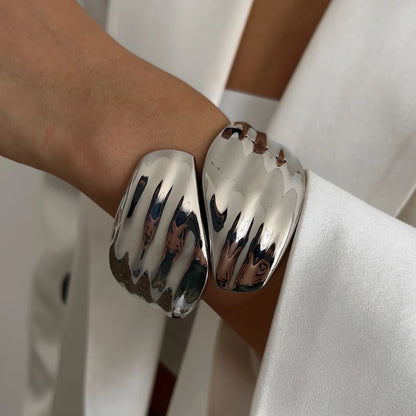 Heavy Metal Wide Cuff Bangle