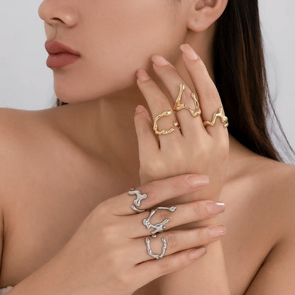 Irregular Geometric Ring Set