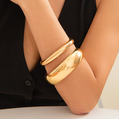 Heavy Metal Glossy Bangle Set